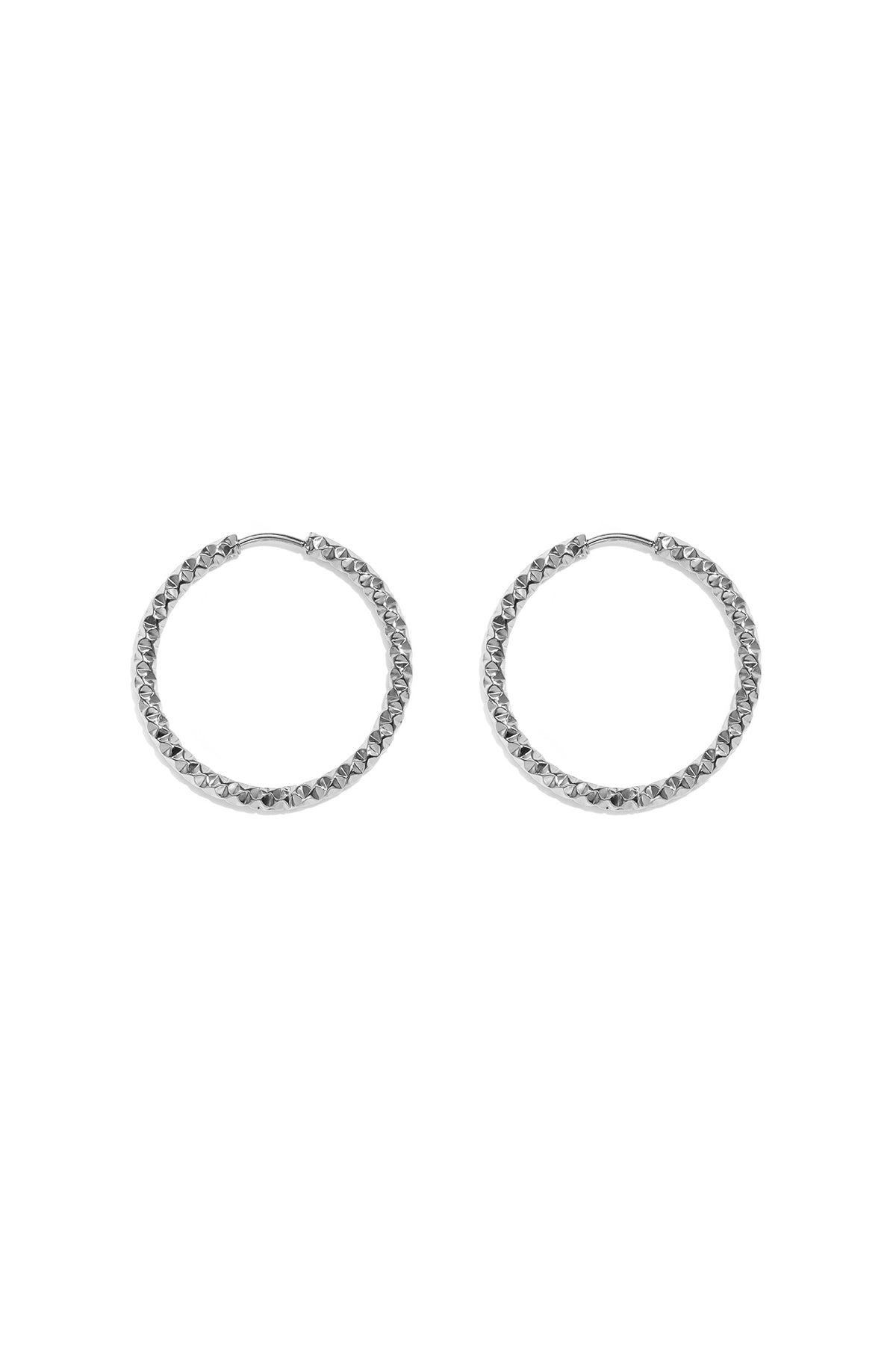 Edelstahl-Creolen, schlicht, elegant, für jeden Tag – Damenschmuck
