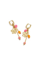 Elegant Brown & Gold Beaded Earrings for Women