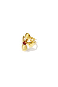 Statement-Ringe aus Edelstahl, Blumenmuster, lässig-schlichte Serie, Damenschmuck