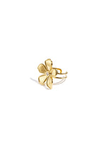 Statement-Ringe aus Edelstahl, Blumenmuster, schlichte Alltags-Serie, Damenschmuck