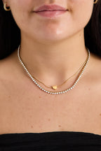 Elegant Gold Layered Heart Necklace for Daily Wear