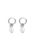 Ohrringe Pearl Drops Silber Edelstahl