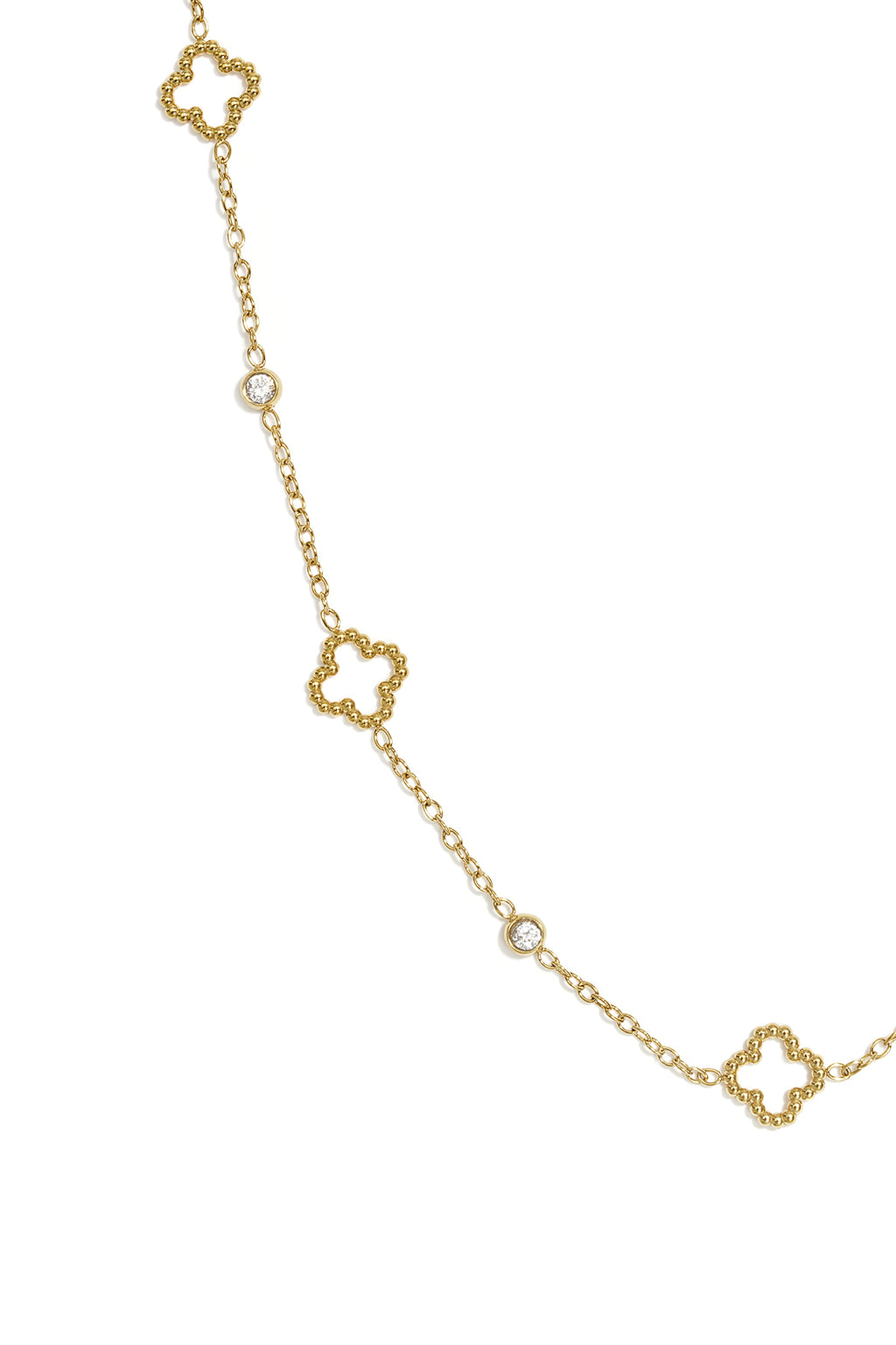 Halsketten mit Anhänger aus Edelstahl, Clover Simple Daily Simple Serie, Damenschmuck