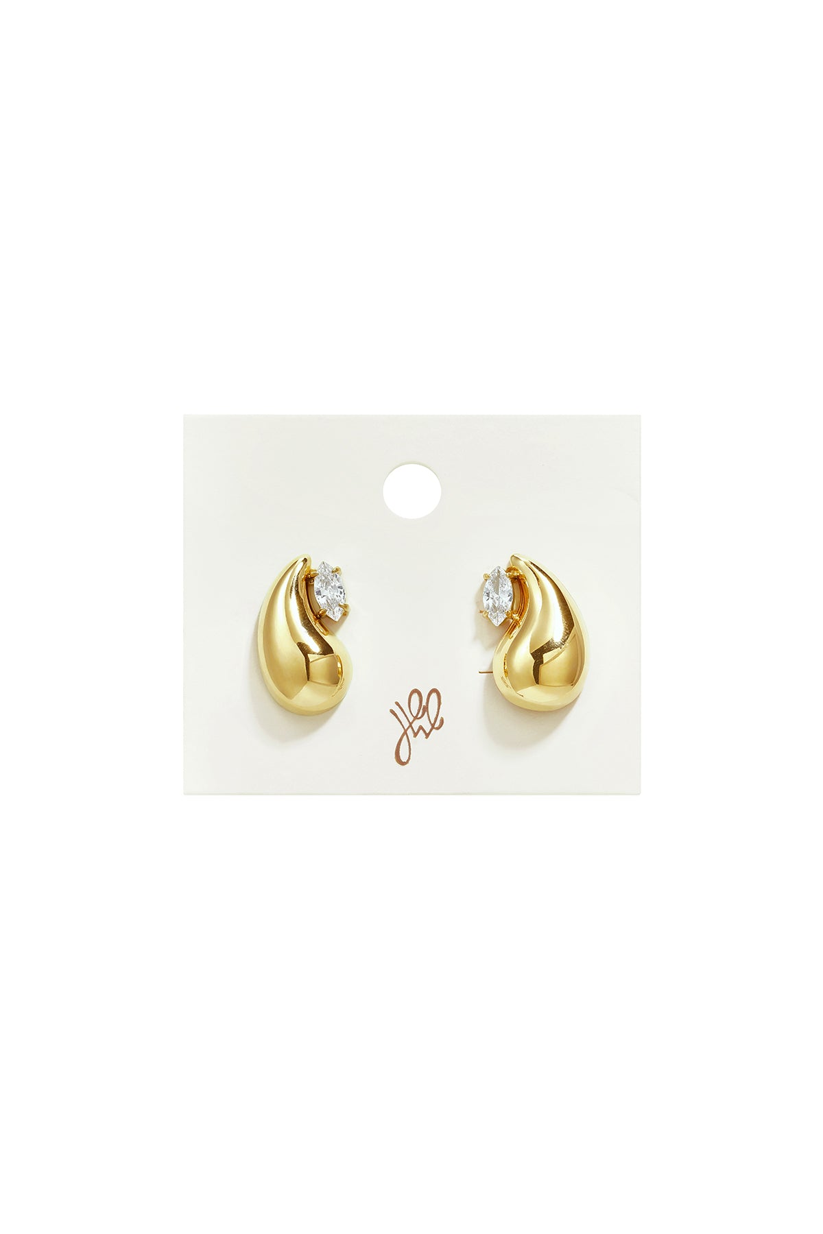Edelstahl-Ohrstecker, Tropfenform, schlicht, einfach für den Alltag – Damenschmuck