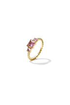 Ring mit quadratischen Steinen