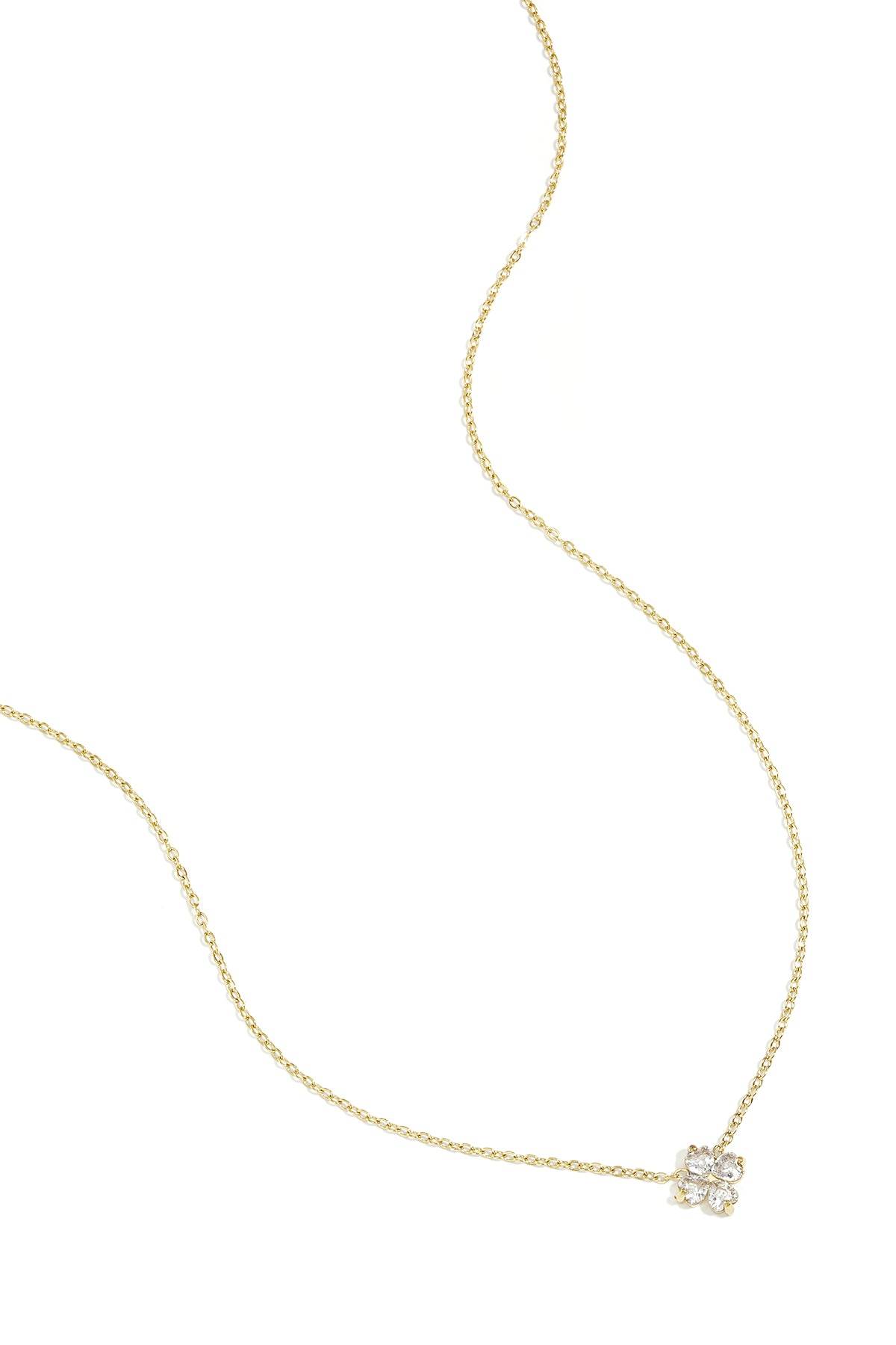 Halskette mit Kleeblattverzierung