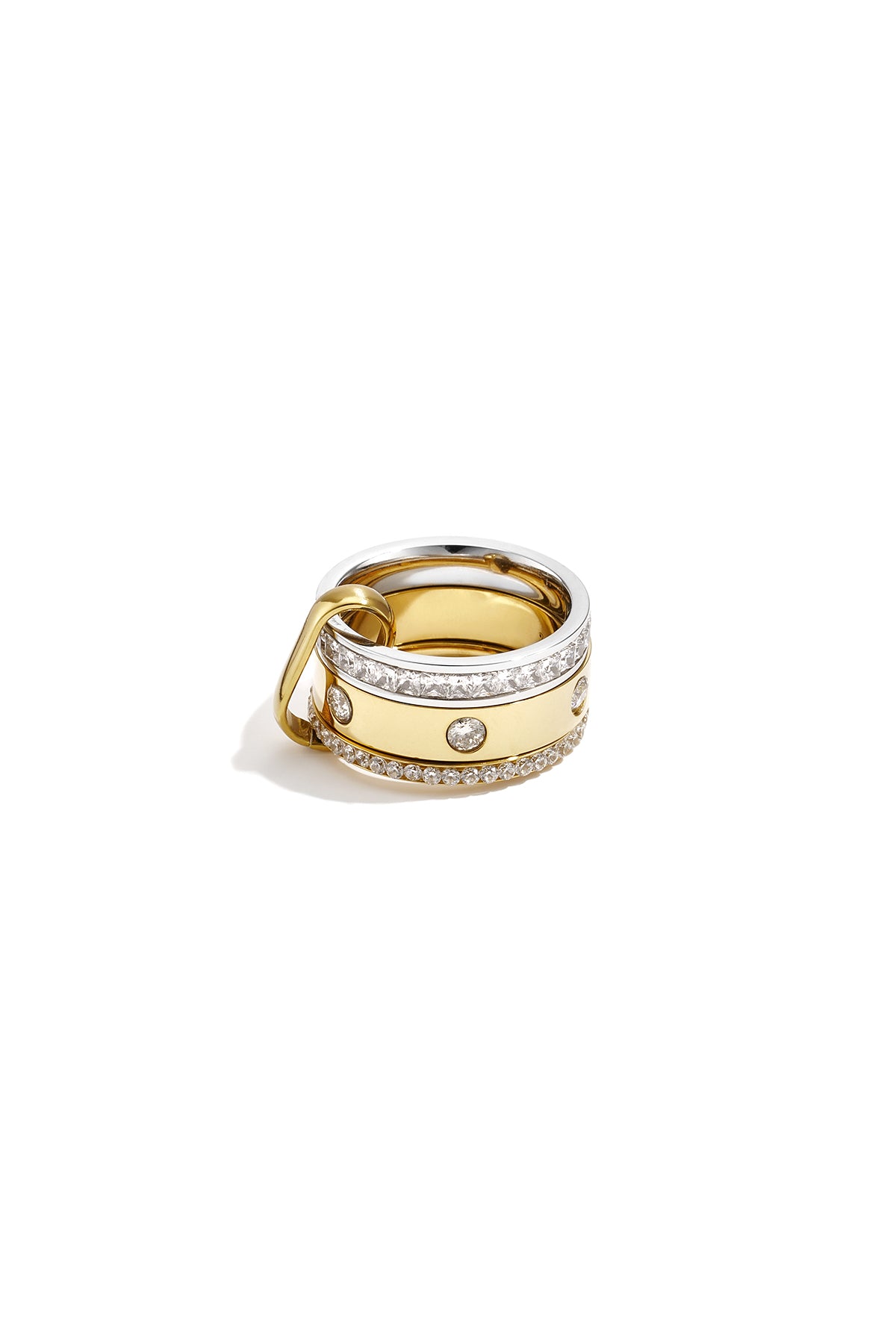 Minimalistische Ringe aus Edelstahl, Kreis, Schlicht, Alltagsschmuck, Damenschmuck