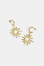 Ohrhänger aus Edelstahl, Modell „Sun Casual Daily Simple“, Damenschmuck