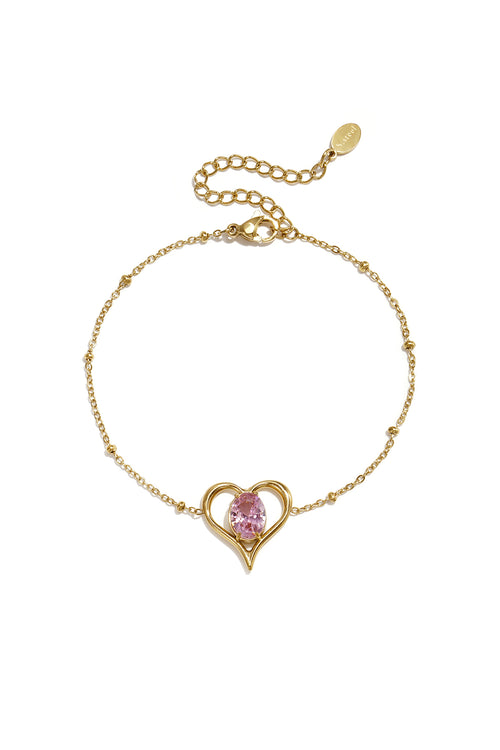 Elegant Heart Charm Bracelet for Everyday Style