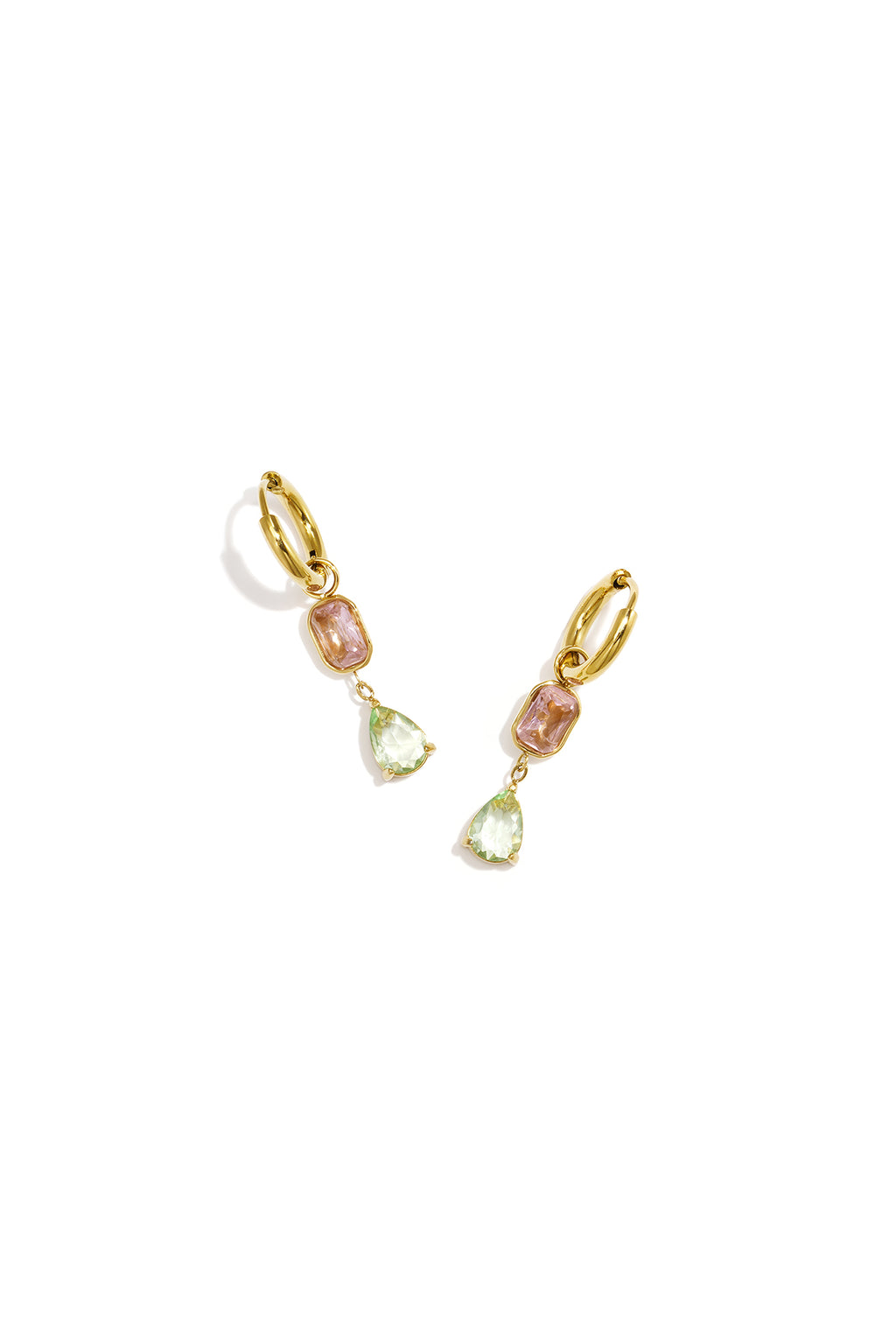 Ohrhänger aus Edelstahl, Tropfenform, lässig-schlicht, Damenschmuck