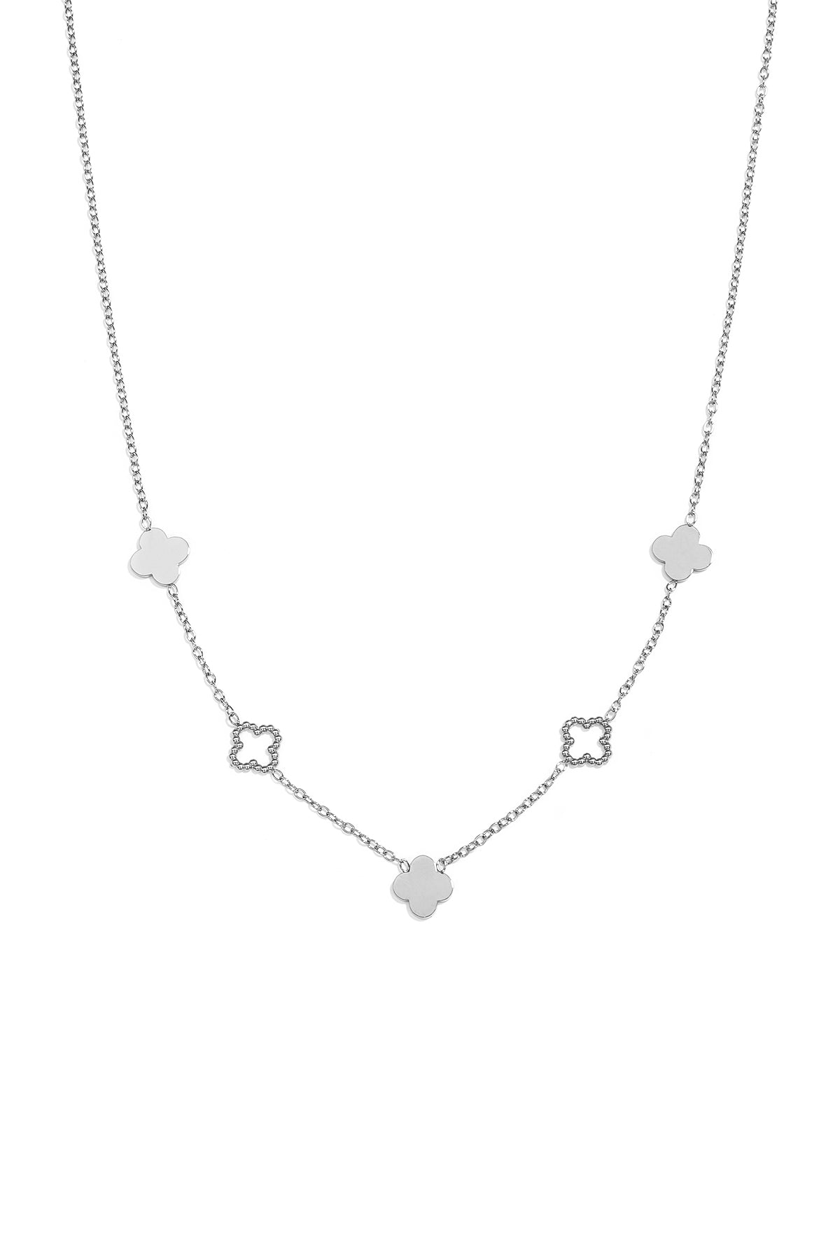 Perlenarmband mit Steinen in verschiedenen Formen und Farben.