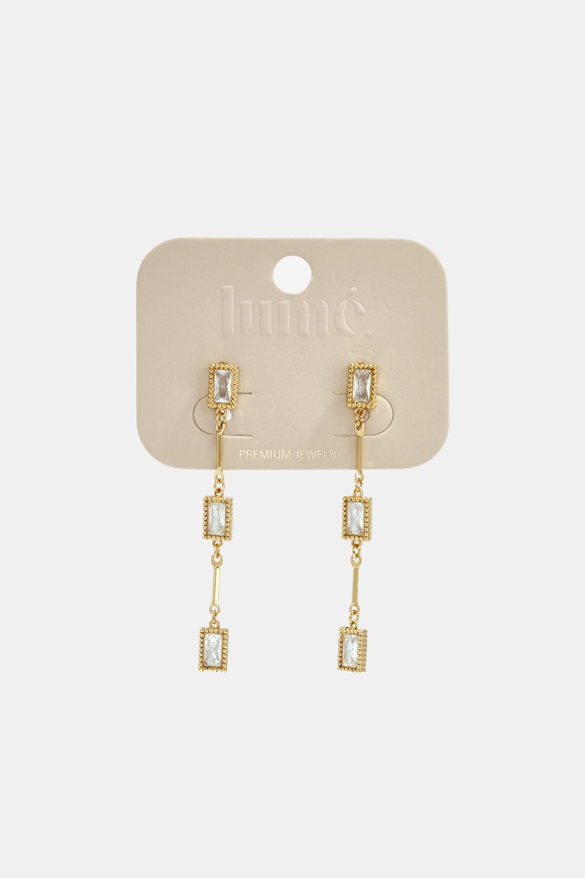 Ohrhänger aus Edelstahl, geometrische Form, schlichte Alltags-Serie, Damenschmuck