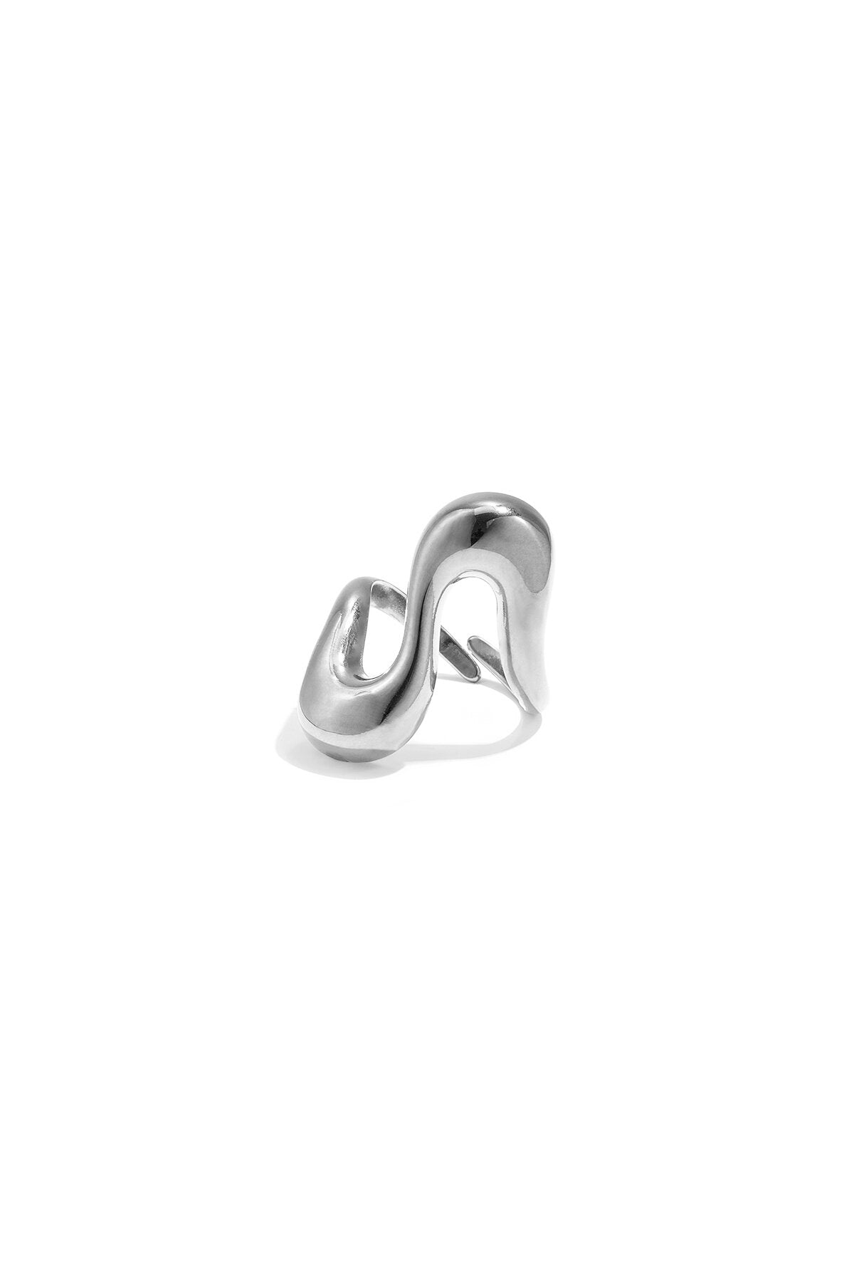 Wellenförmiger verstellbarer Statement-Ring