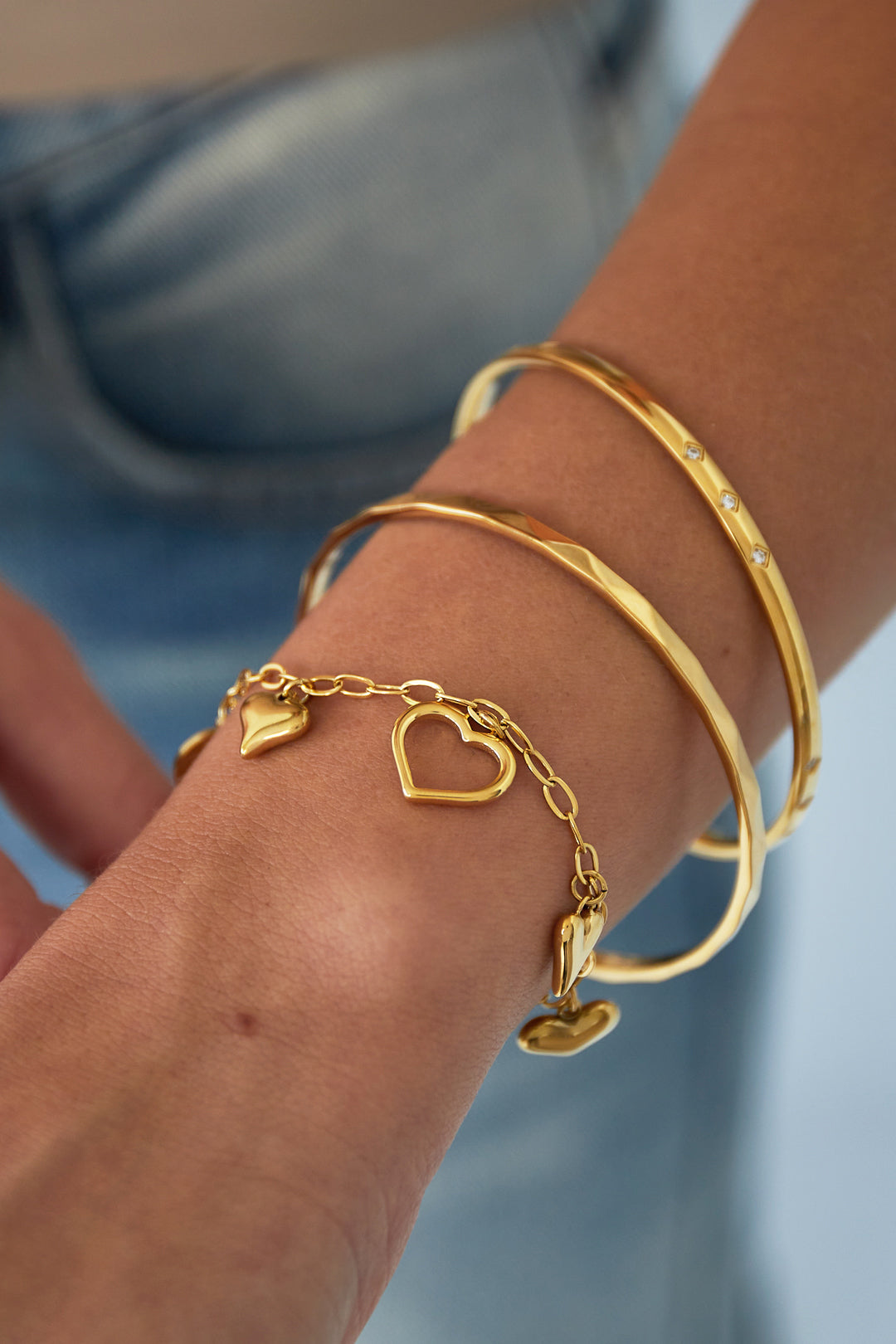 Schlichter Mini-Diamant-Armreif