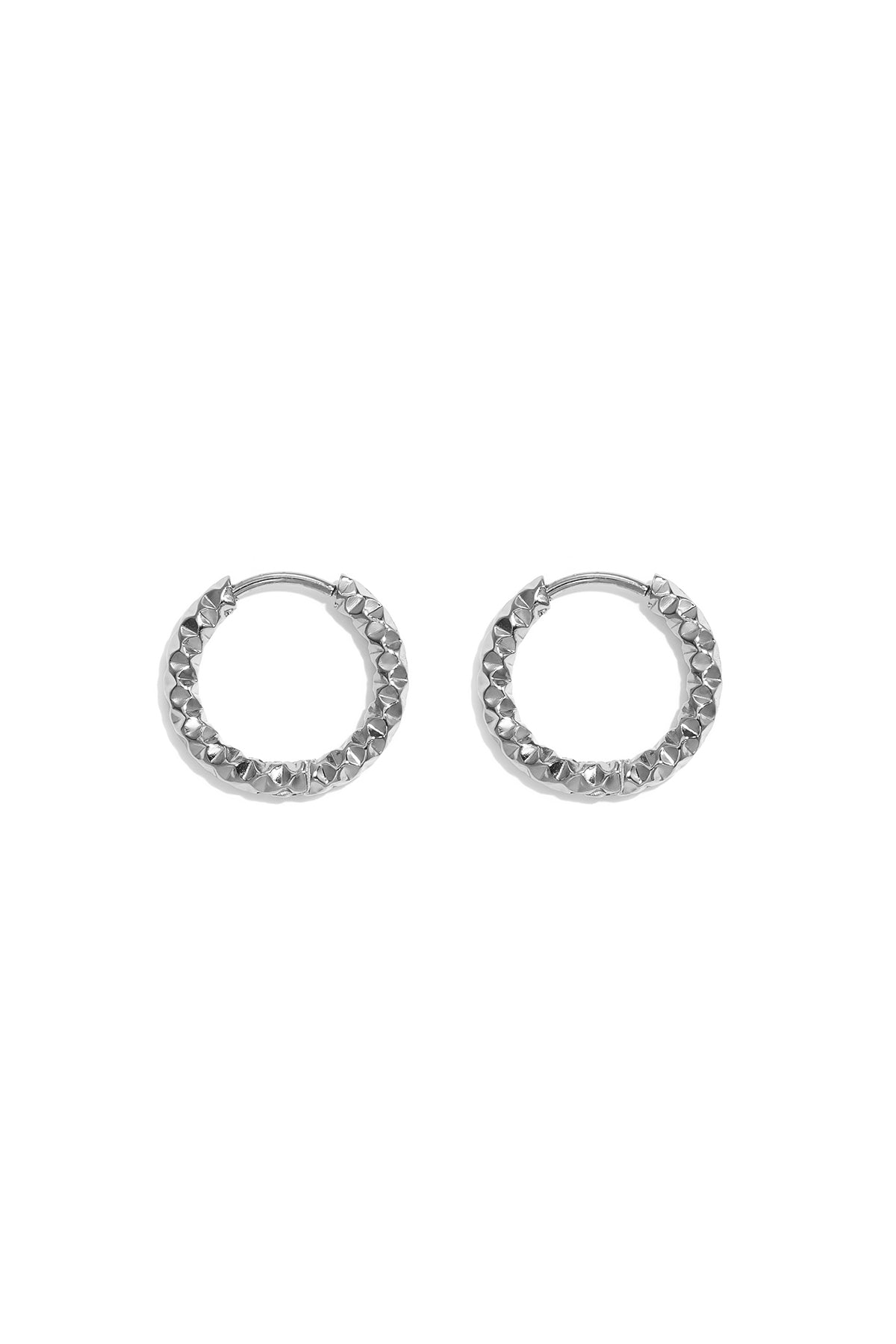 Edelstahl-Creolen, schlicht, elegant, für jeden Tag – Damenschmuck
